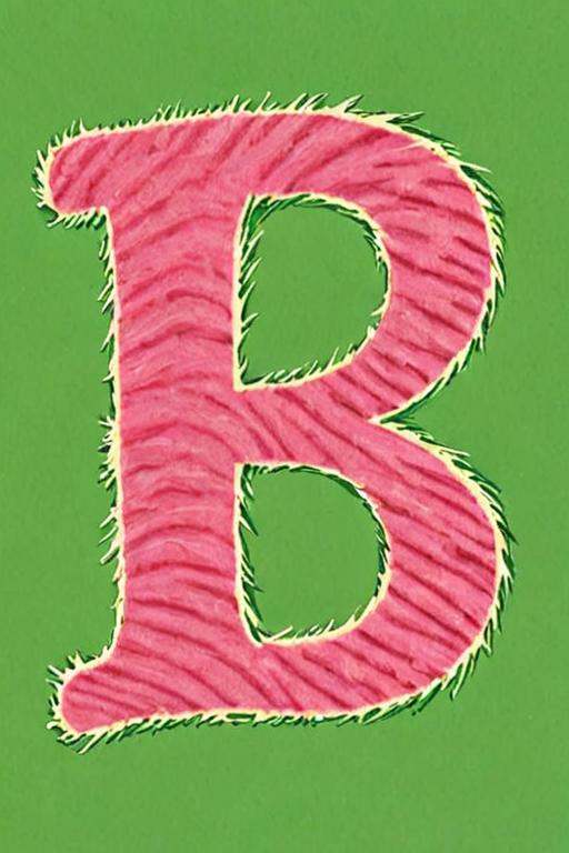 a children's book illustration of a fuzzy letter A by Dr. Seuss on Tensor.Art