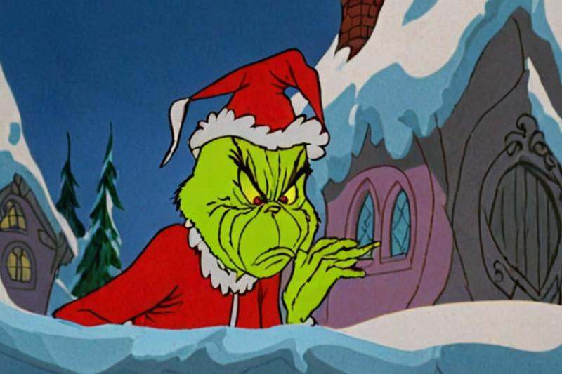 a frame of a animated film of the grinch,  style drseussfilm on Tensor.Art