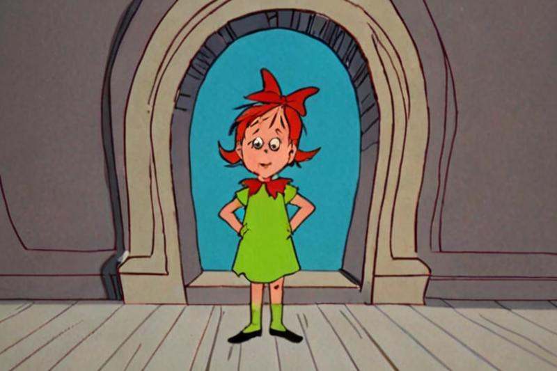 a frame of a animated film of a little girl,  style drseussfilm on Tensor.Art