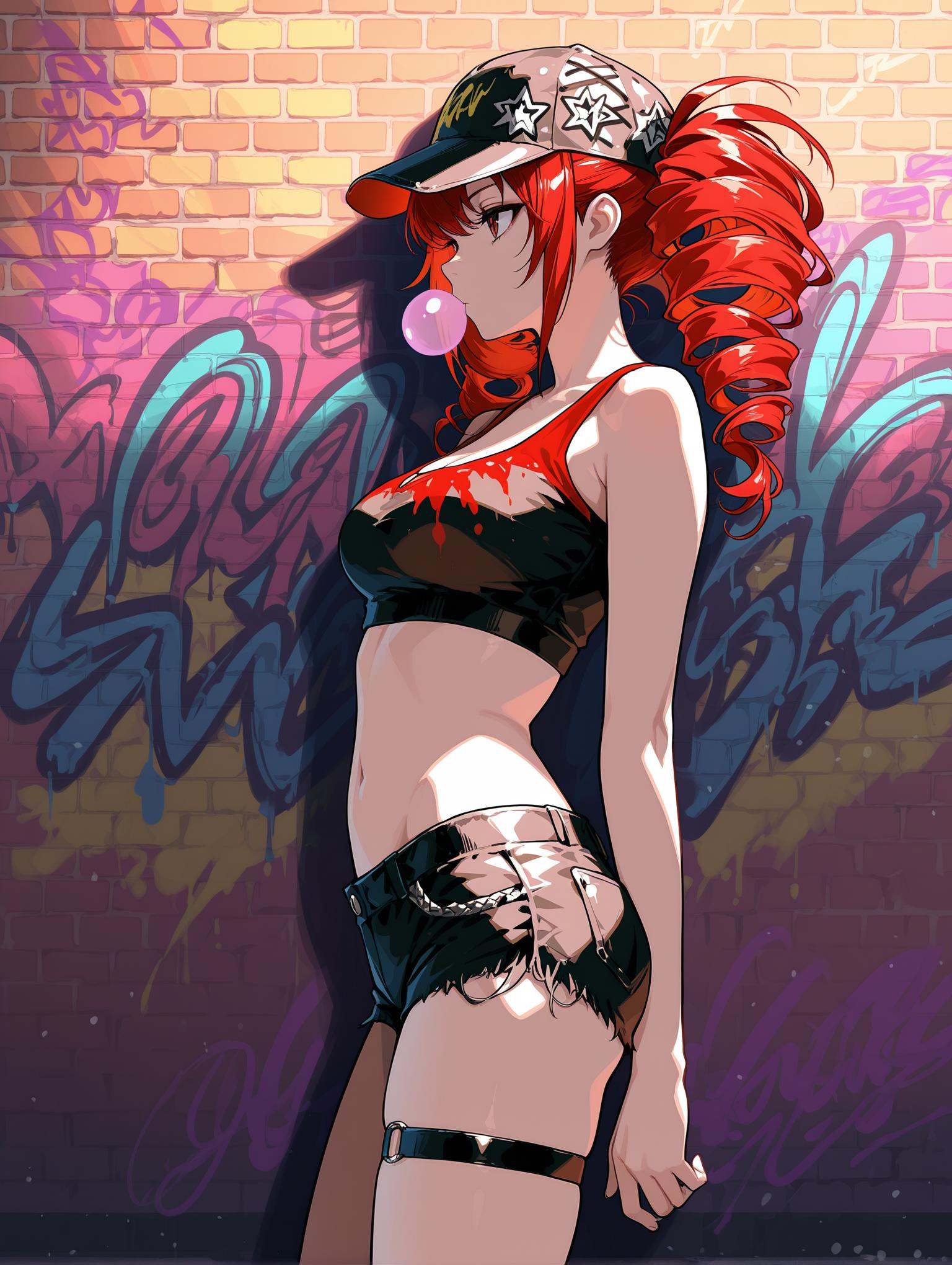 sg punk,  1girl,  solo on Tensor.Art