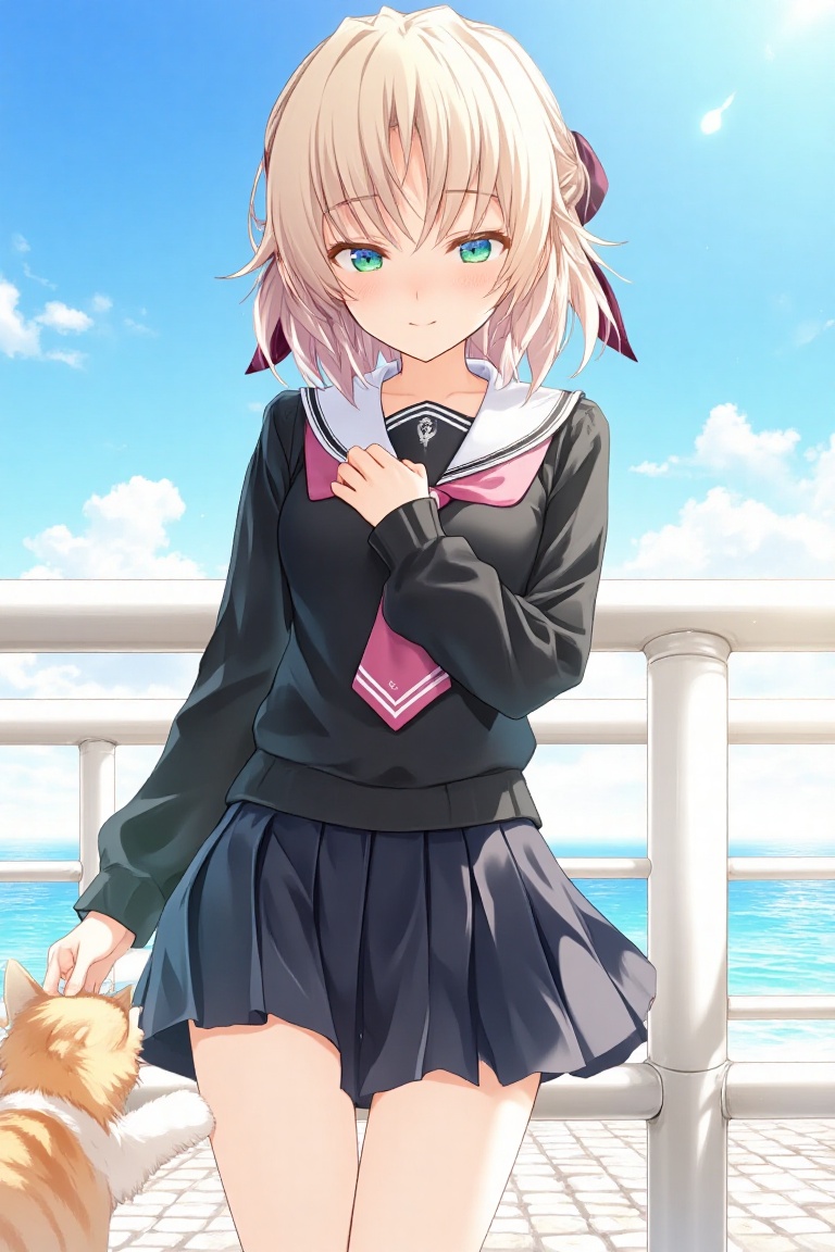 1girl,  solo,  short hair on Tensor.Art