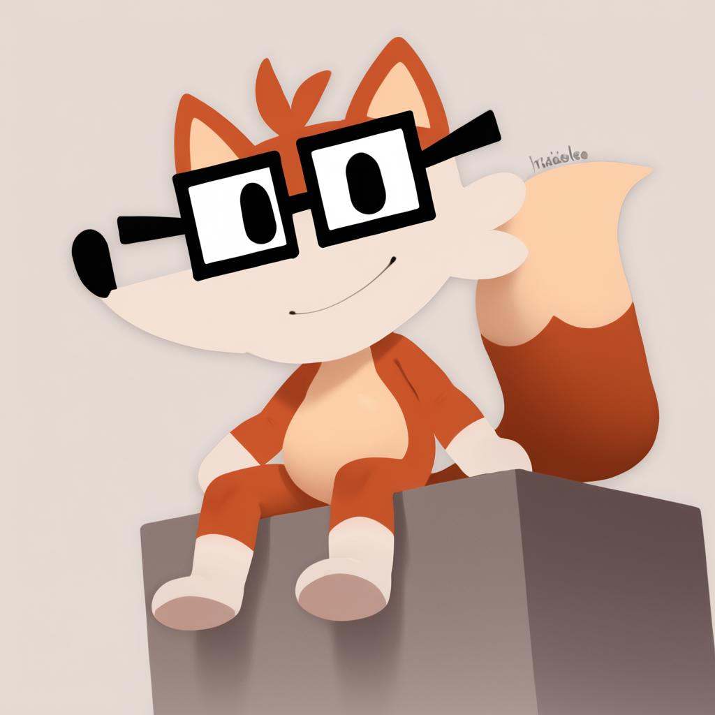 fivey,  fox,  glasses on Tensor.Art