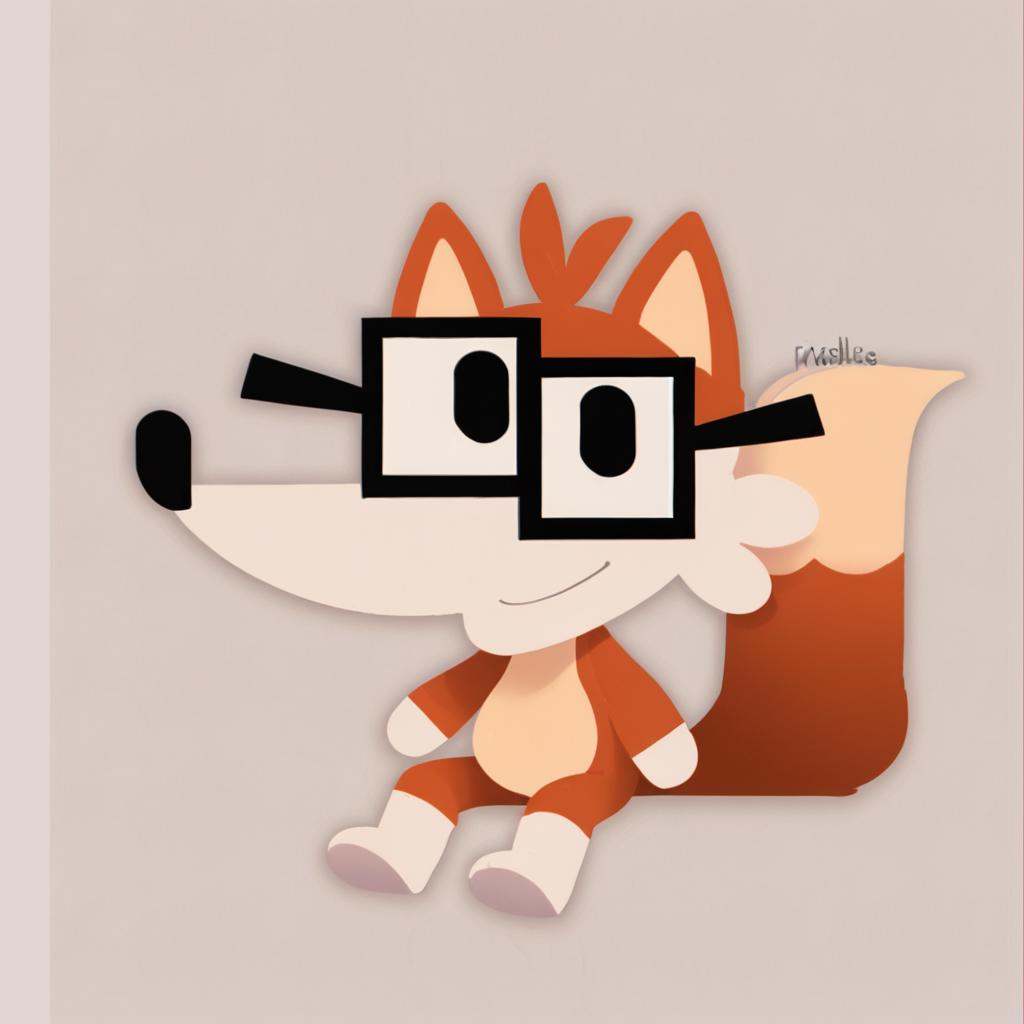 fivey,  fox,  glasses on Tensor.Art