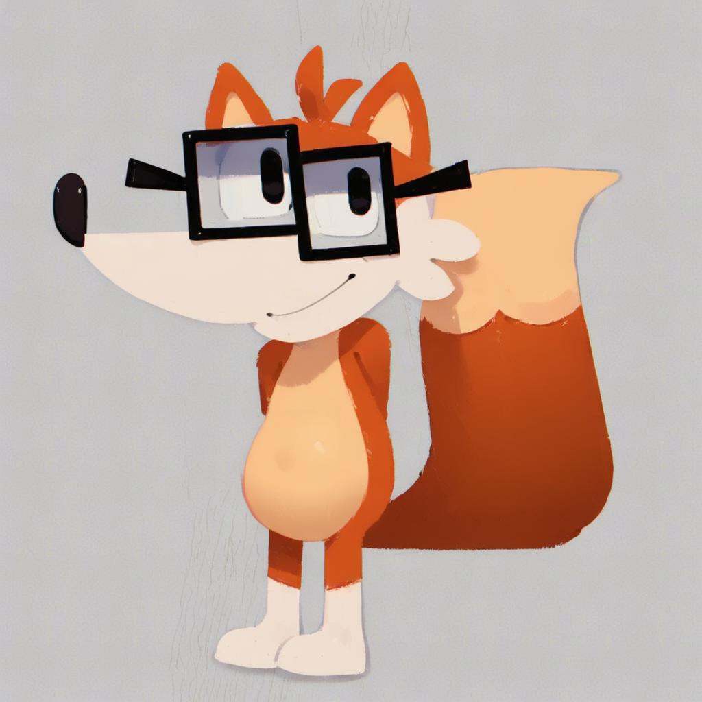 fivey,  fox,  glasses on Tensor.Art