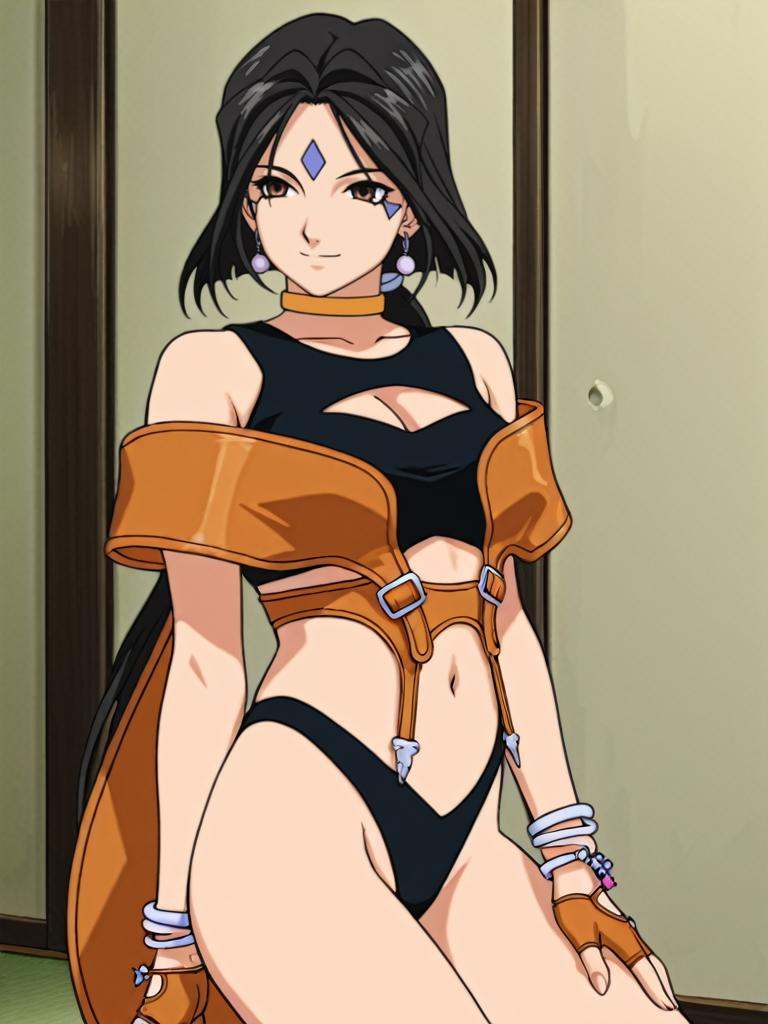 from_side,  sexy posture,  charming smile on Tensor.Art