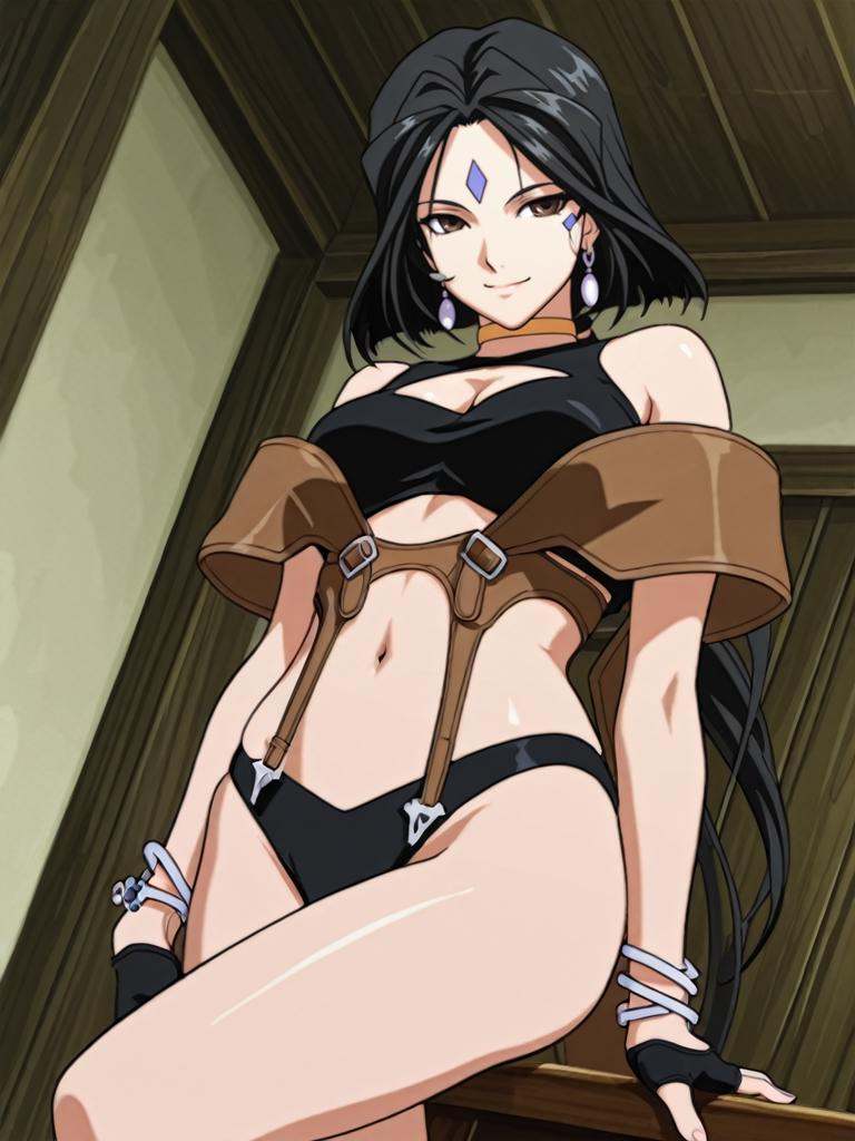 Expressiveh,  sexy posture,  charming smile on Tensor.Art