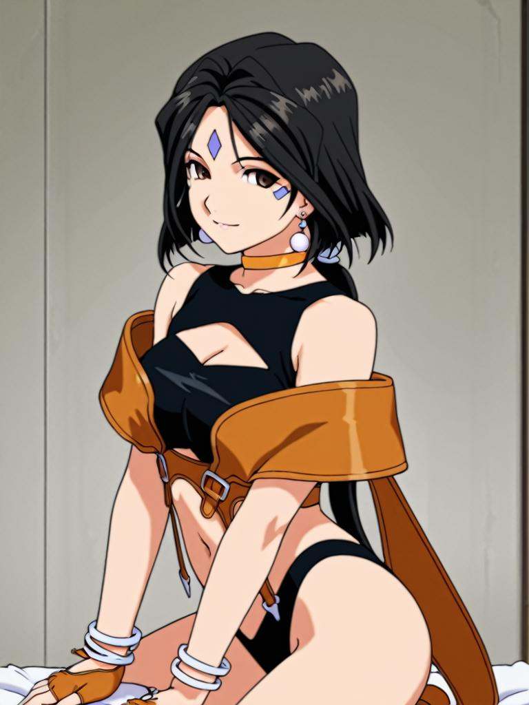 from_side,  sexy posture,  charming smile on Tensor.Art