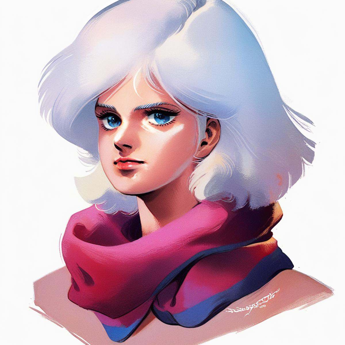 EnD_1980s_Style,  1girl,  blue eyes on Tensor.Art