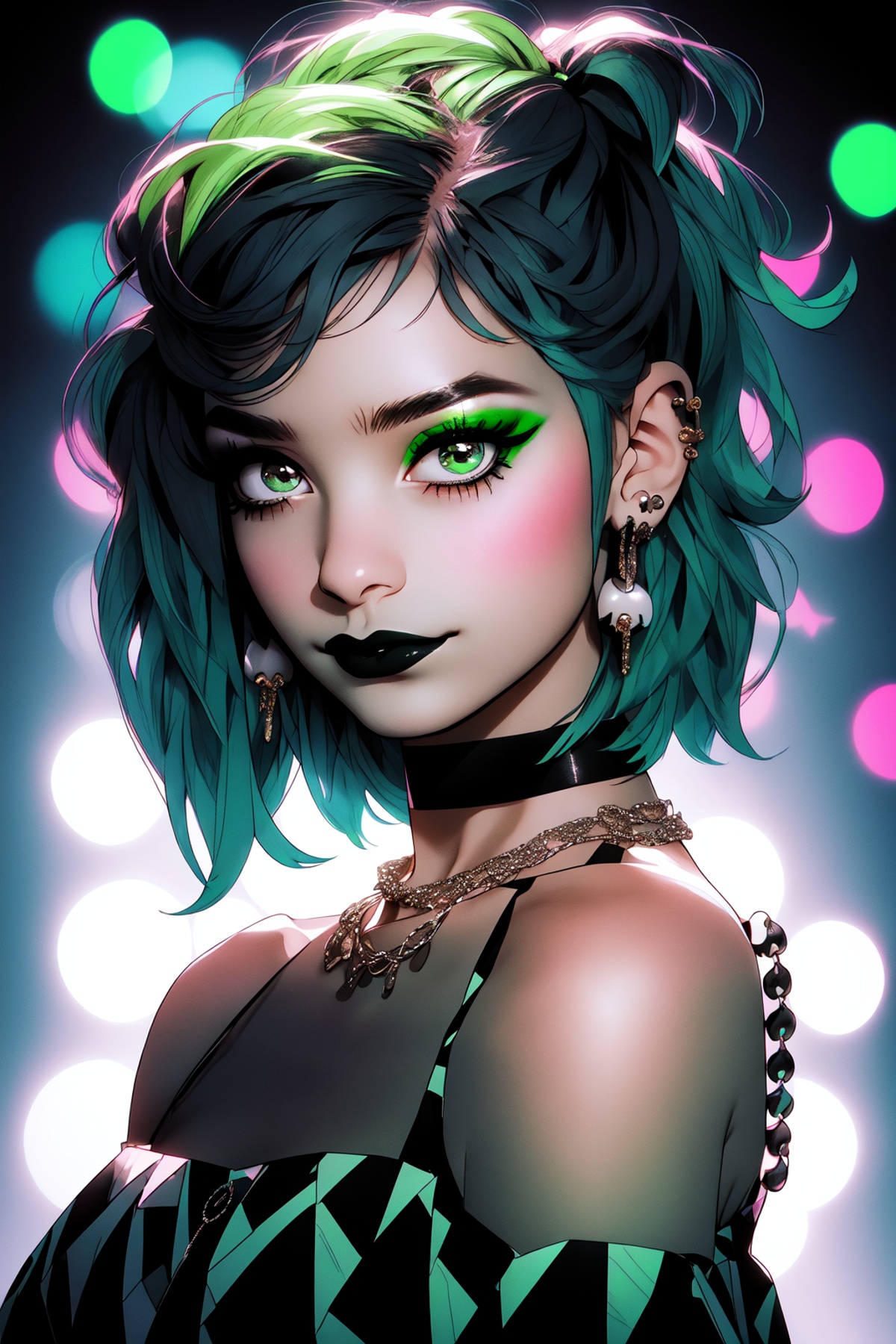 Niji Slime,  1girl,  looking at viewer on Tensor.Art