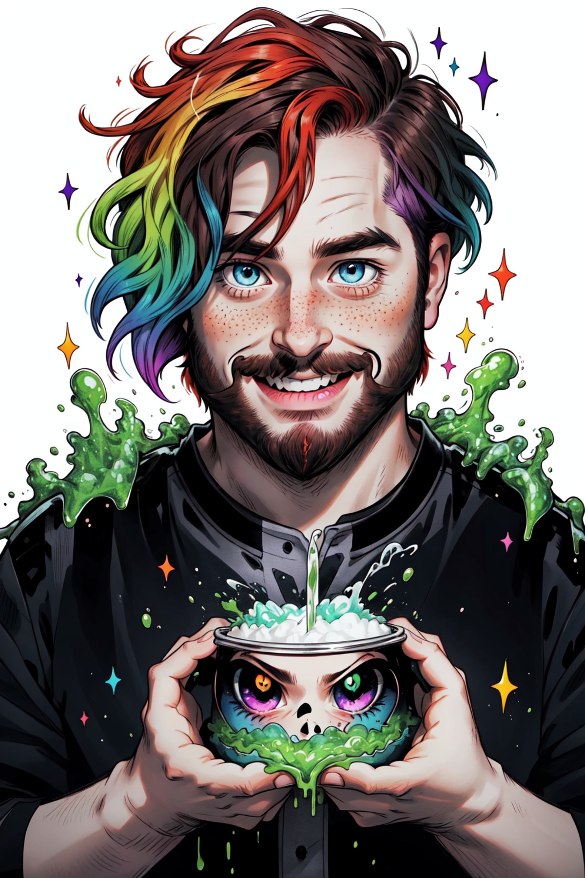 Niji Slime,  kawaii,  anime on Tensor.Art