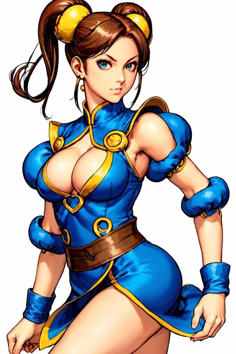 Chun Li,  anime style,  Capcom Art on Tensor.Art