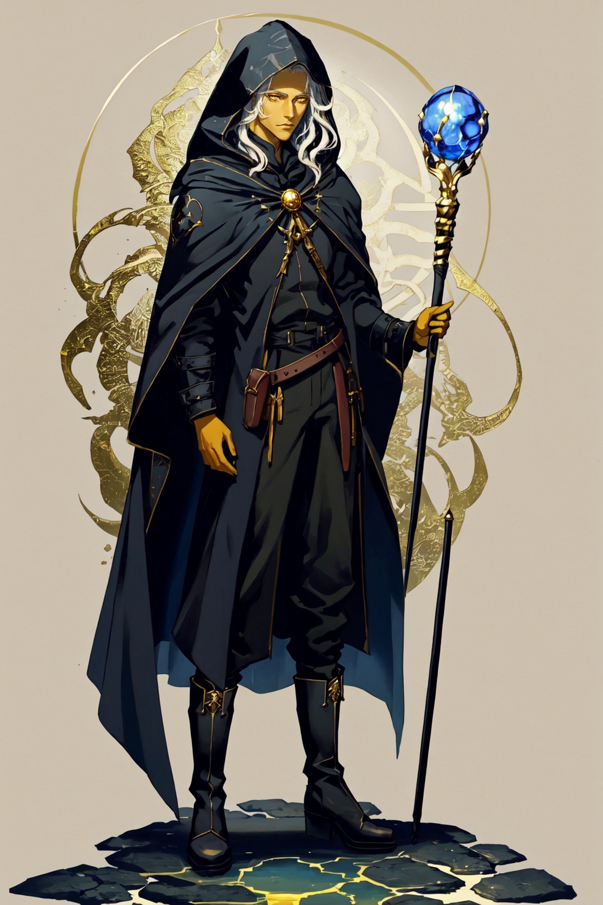 Raistlin Majere,  1boy,  male focus on Tensor.Art