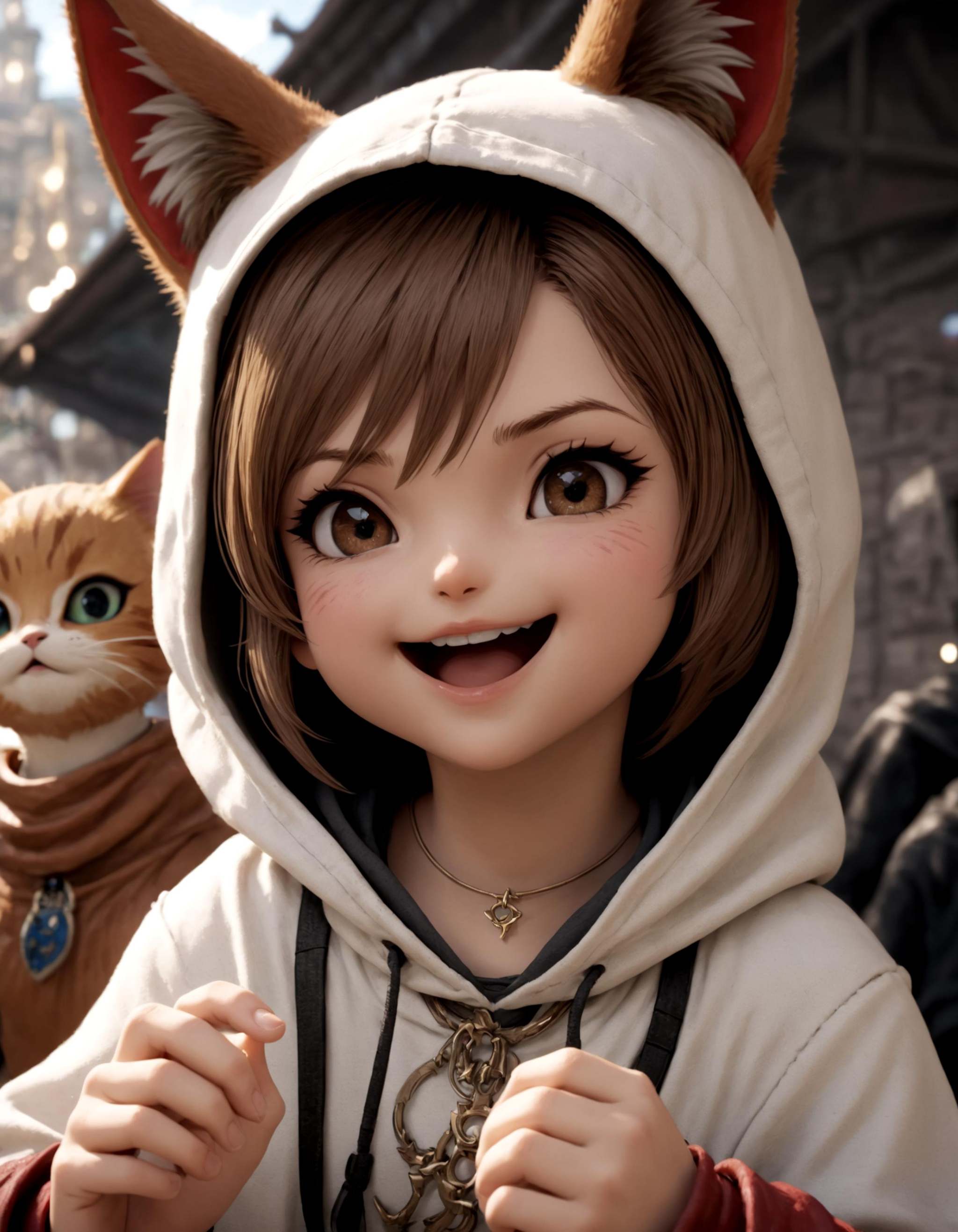 hyperrealistic mixed media image of unimaginable dwntrilffxiv,  dwntrilffxiv,  1girl on Tensor.Art