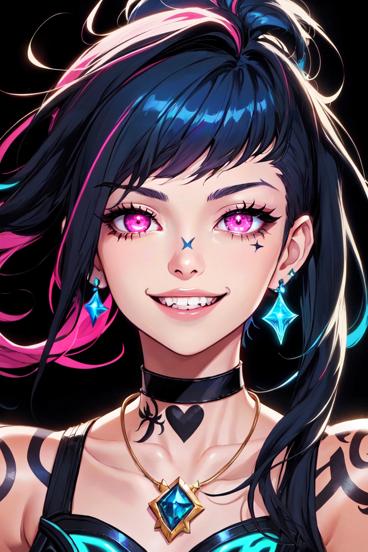 1girl,  asymmetrical bangs,  bangs on Tensor.Art