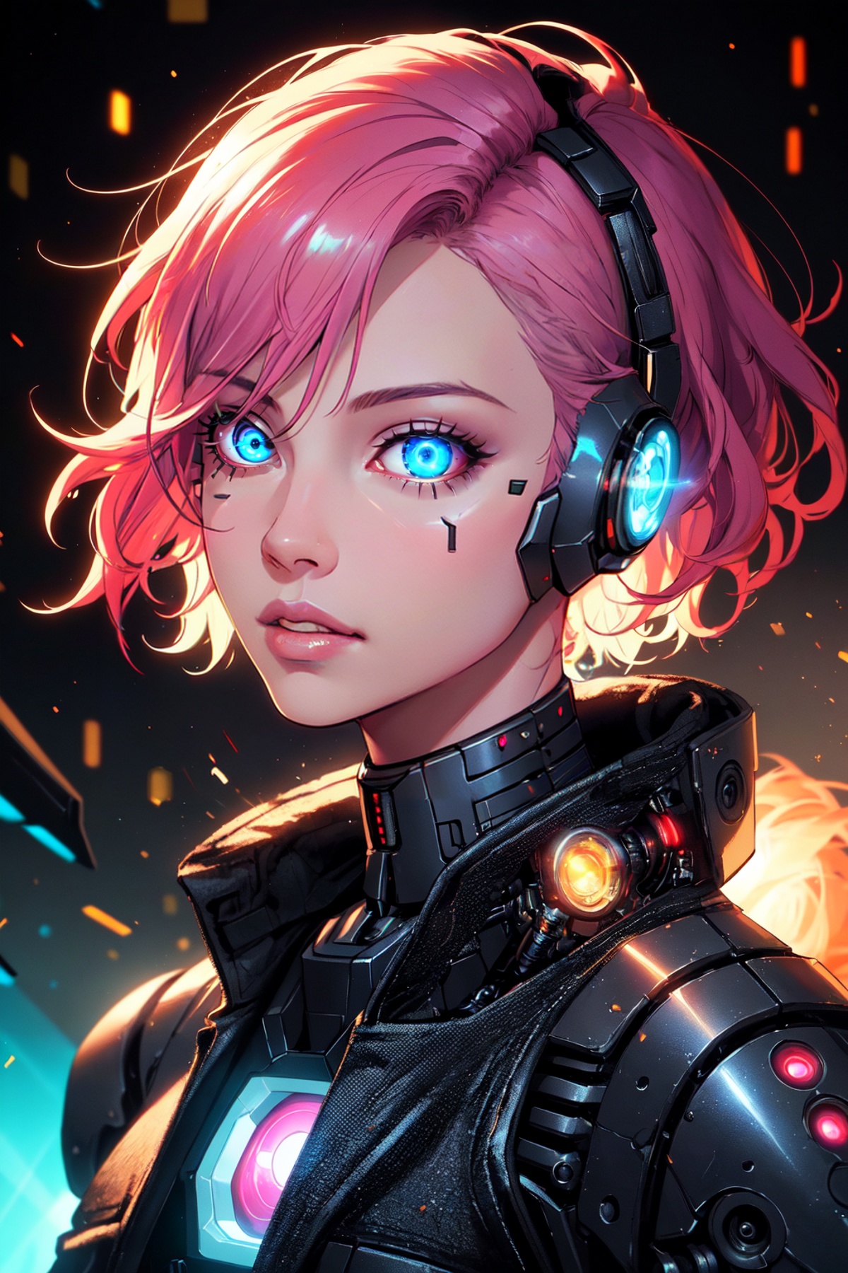 1girl,  android,  blue eyes on Tensor.Art