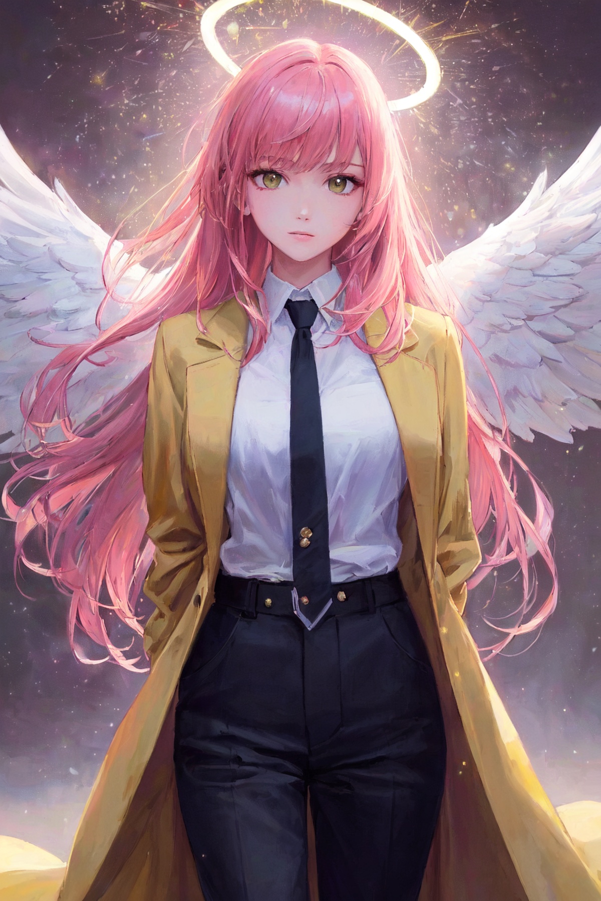 1girl,  solo,  (pink hair on Tensor.Art