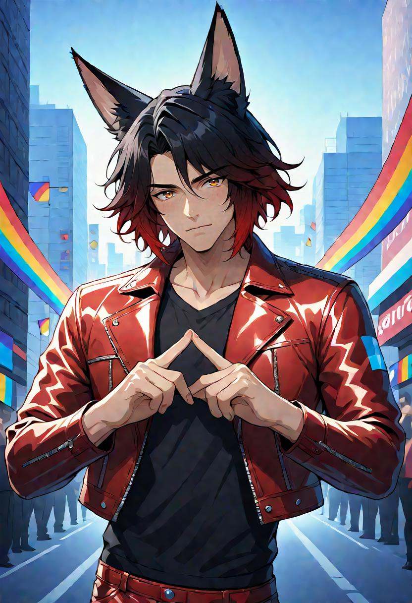 1boy,  male focus,  animal ears on Tensor.Art