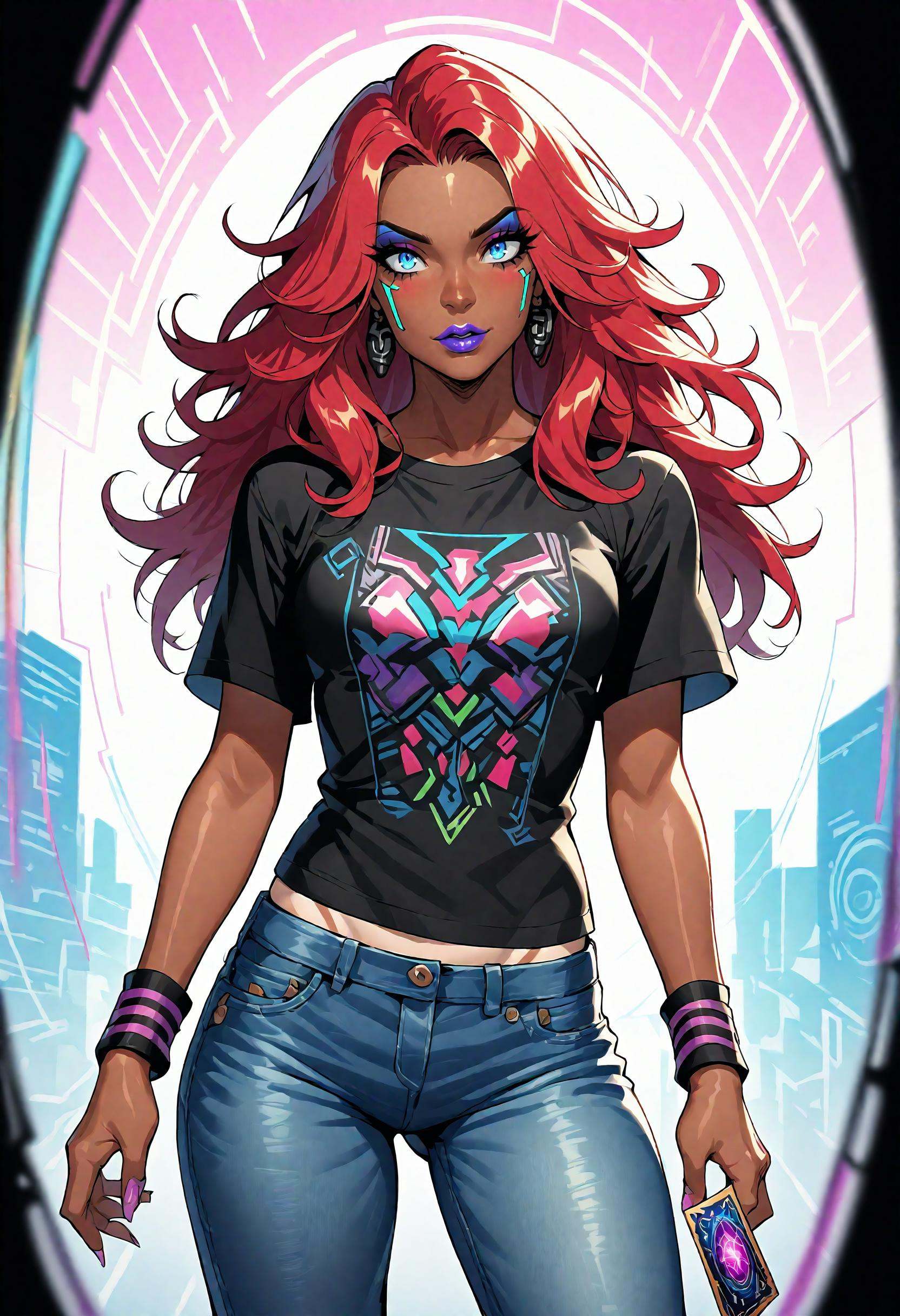 Tarot Card style,  Second Life,  Duskfall Art on Tensor.Art