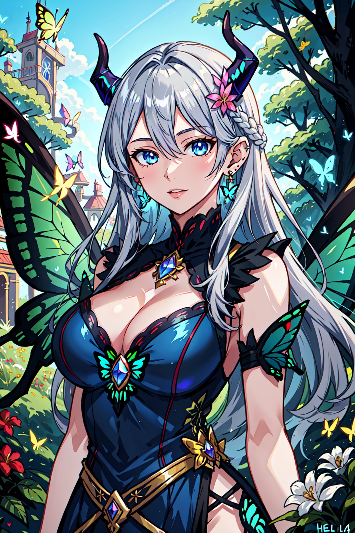 HellFae,  1girl,  long hair on Tensor.Art