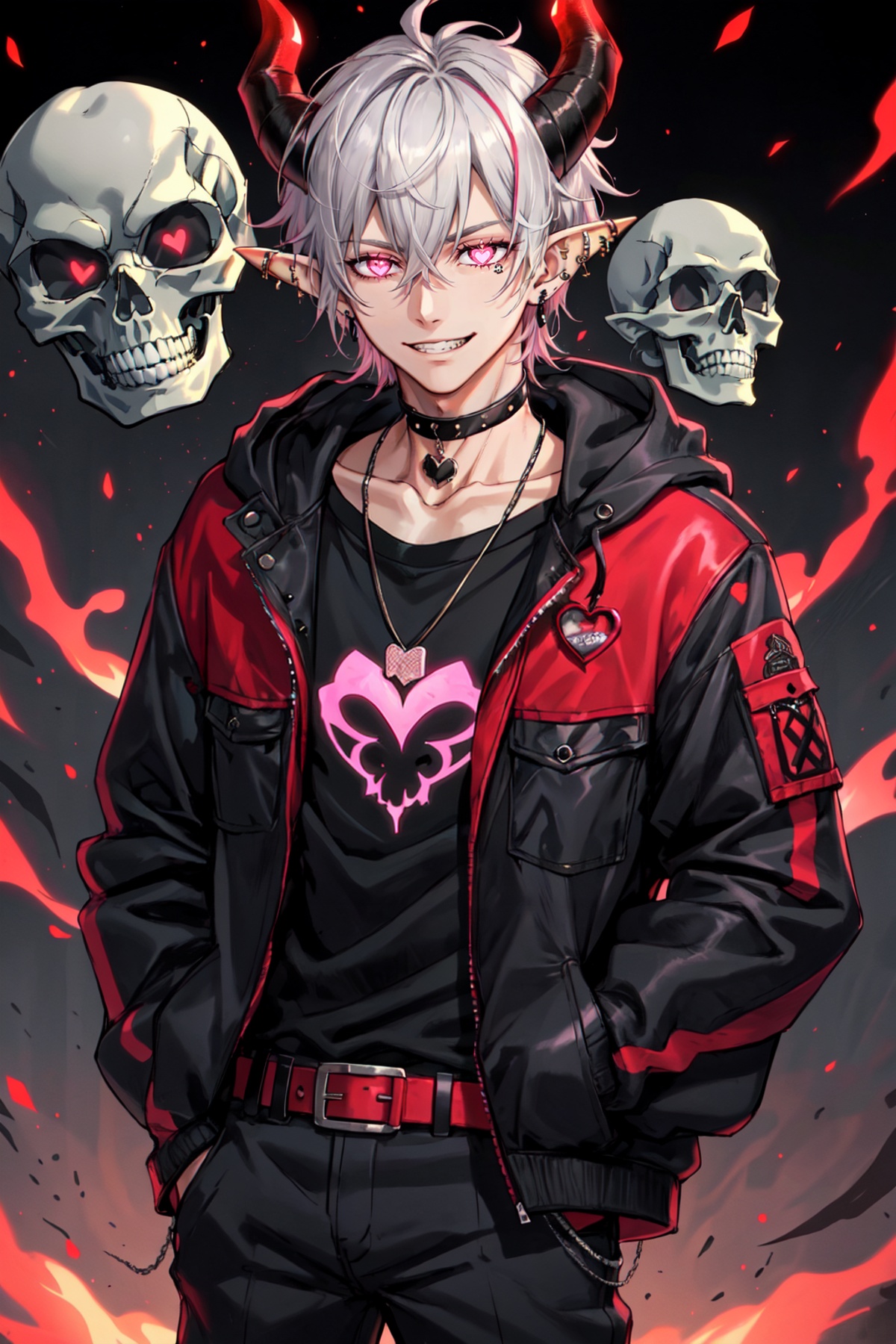 Psychogenic Dream Style,  1boy,  belt on Tensor.Art