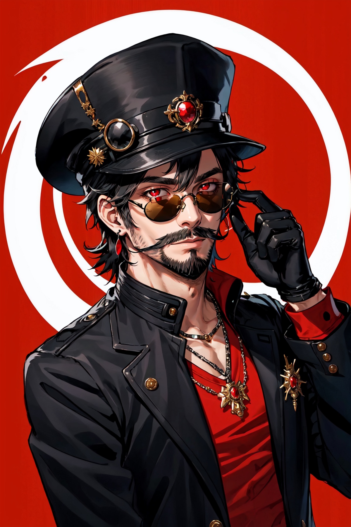 Psychogenic Dream Style,  1boy,  beard on Tensor.Art