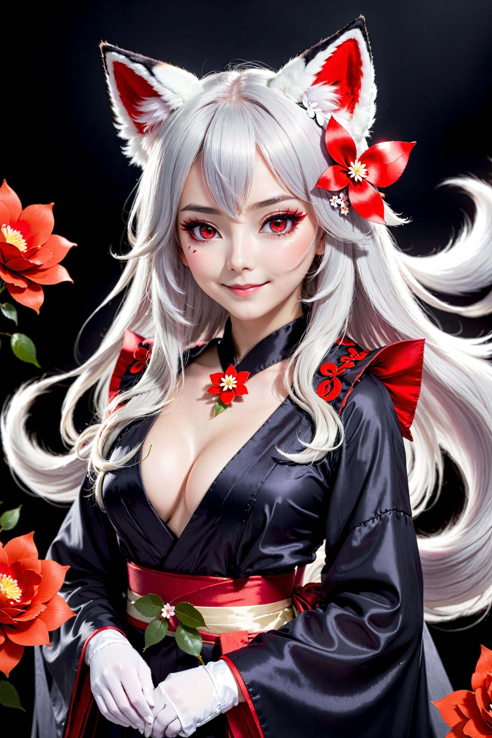 Enigma_Kitsune,  1girl,  solo on Tensor.Art