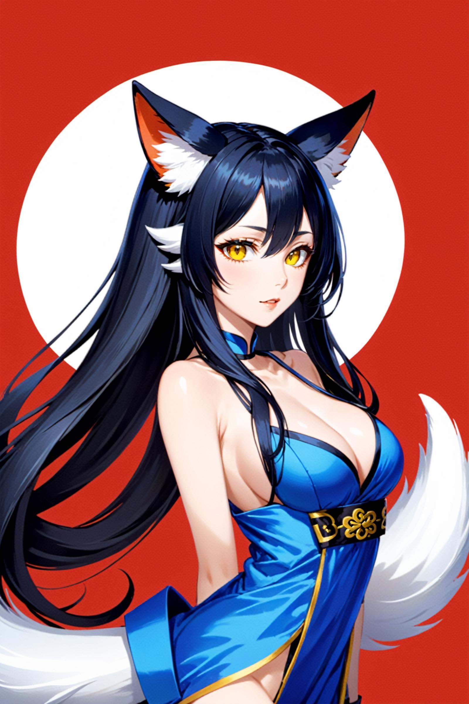 Enigma_Kitsune,  1girl,  solo on Tensor.Art