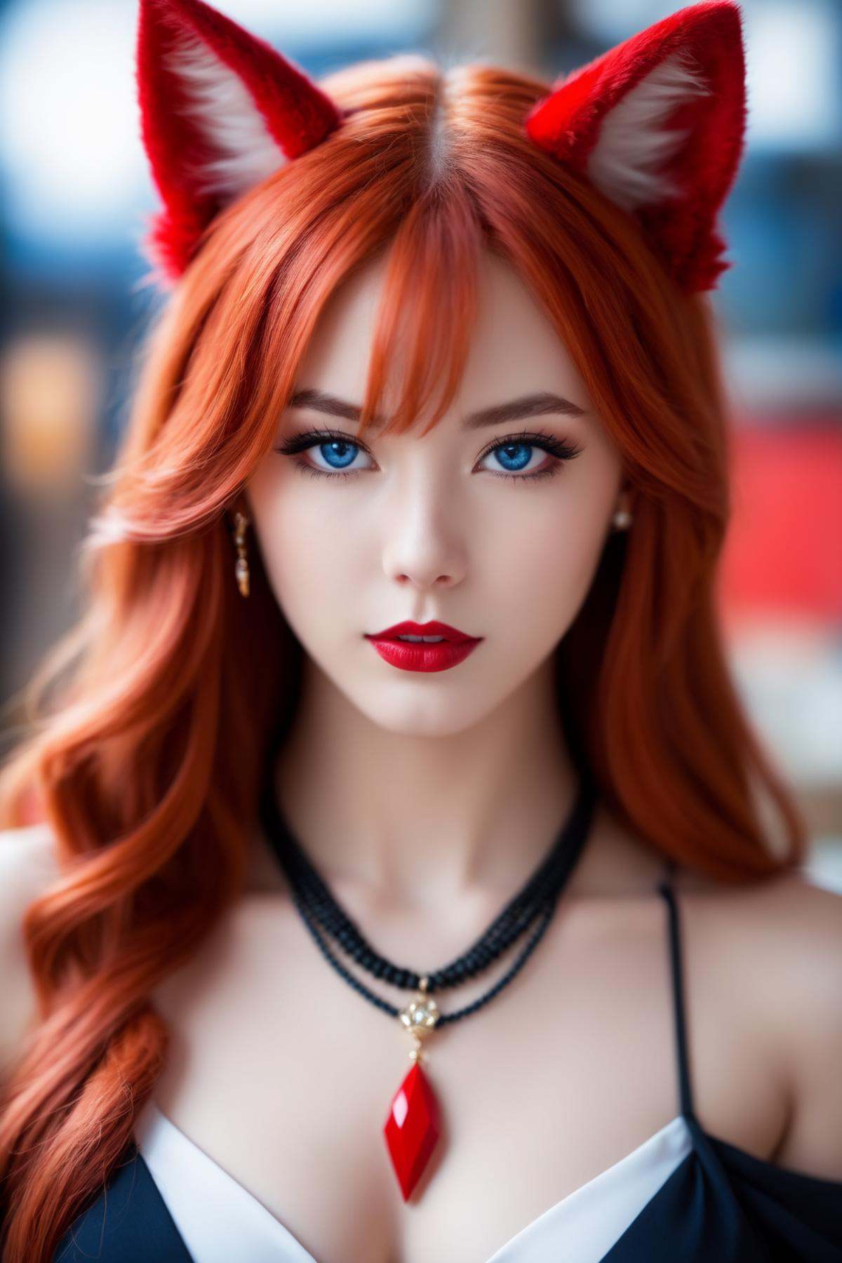 Enigma_Kitsune,  1girl,  solo on Tensor.Art