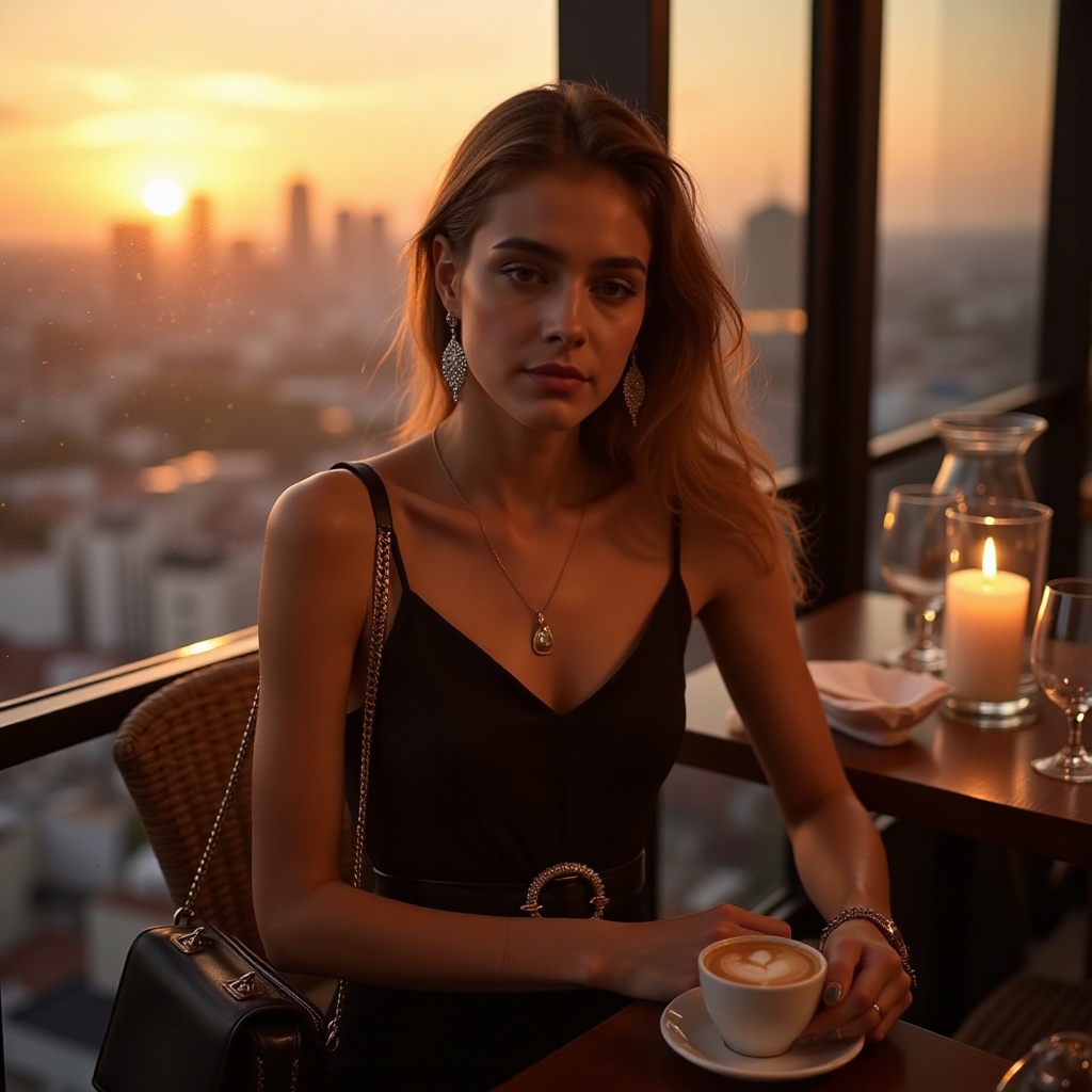 A beautiful stylish woman,  20yo,  long hair on Tensor.Art