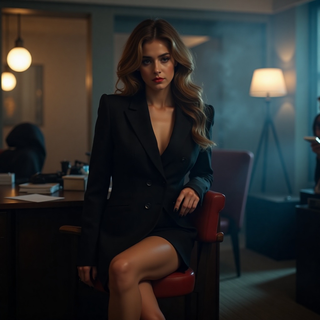 elegant young woman,  20yo,  urban fashion on Tensor.Art