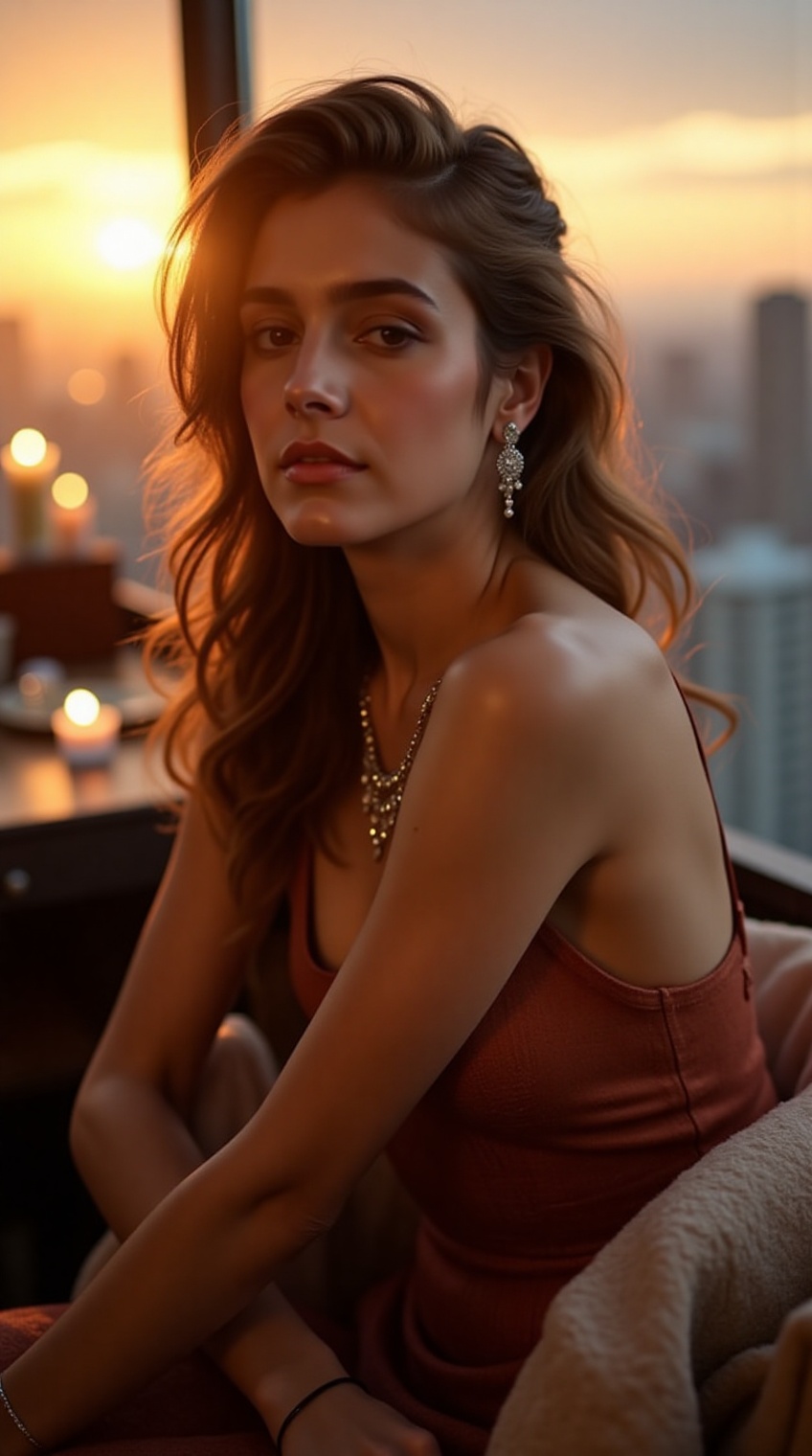 A beautiful stylish woman,  20yo,  long hair on Tensor.Art