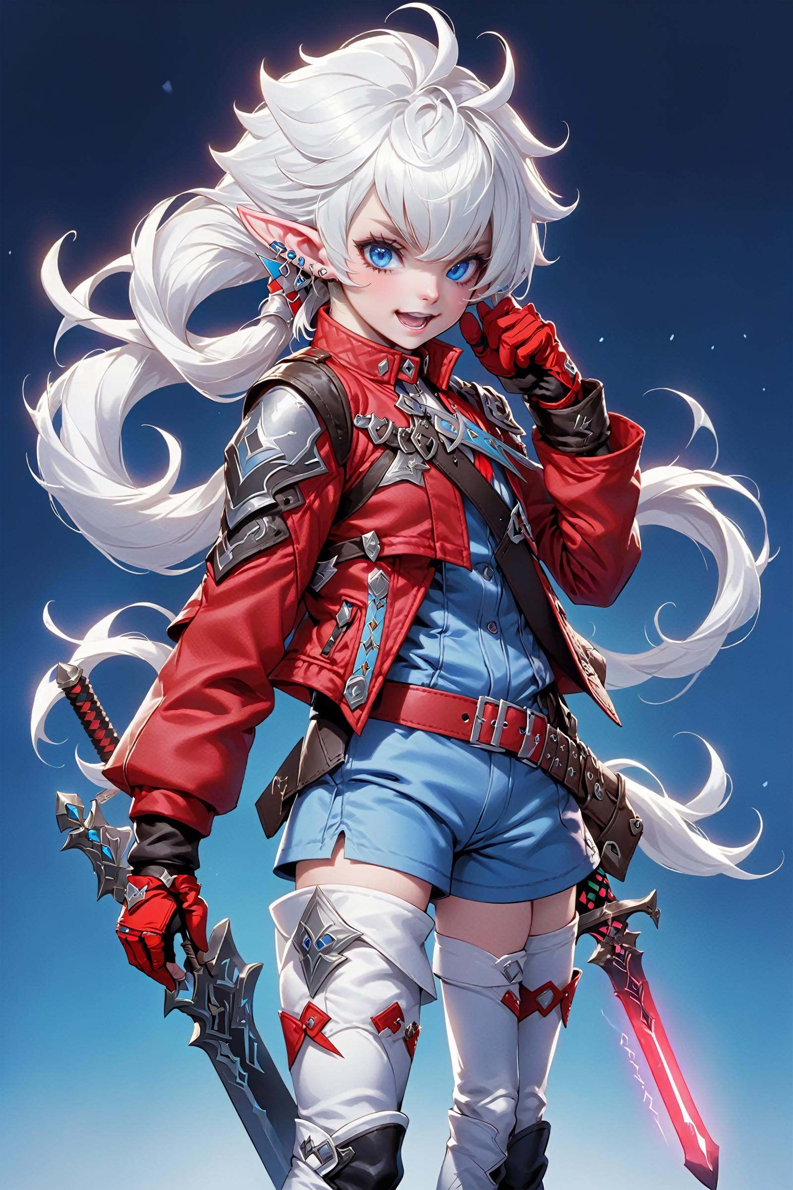 Alisaie Leveilleur,  1girl,  solo on Tensor.Art