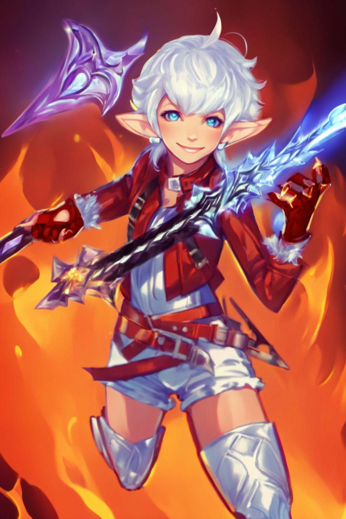 Alisaie Leveilleur,  1girl,  solo on Tensor.Art