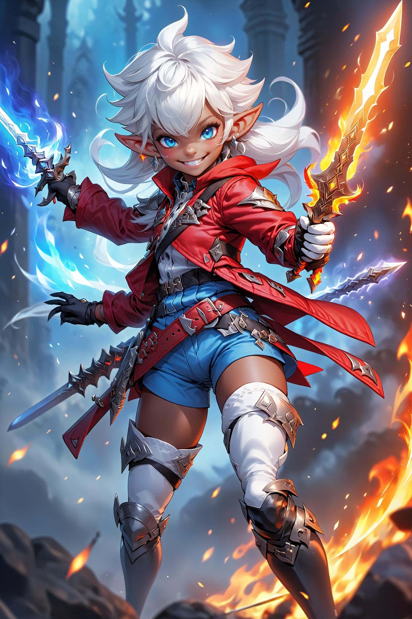 Alisaie Leveilleur,  official art,  masterpiece on Tensor.Art