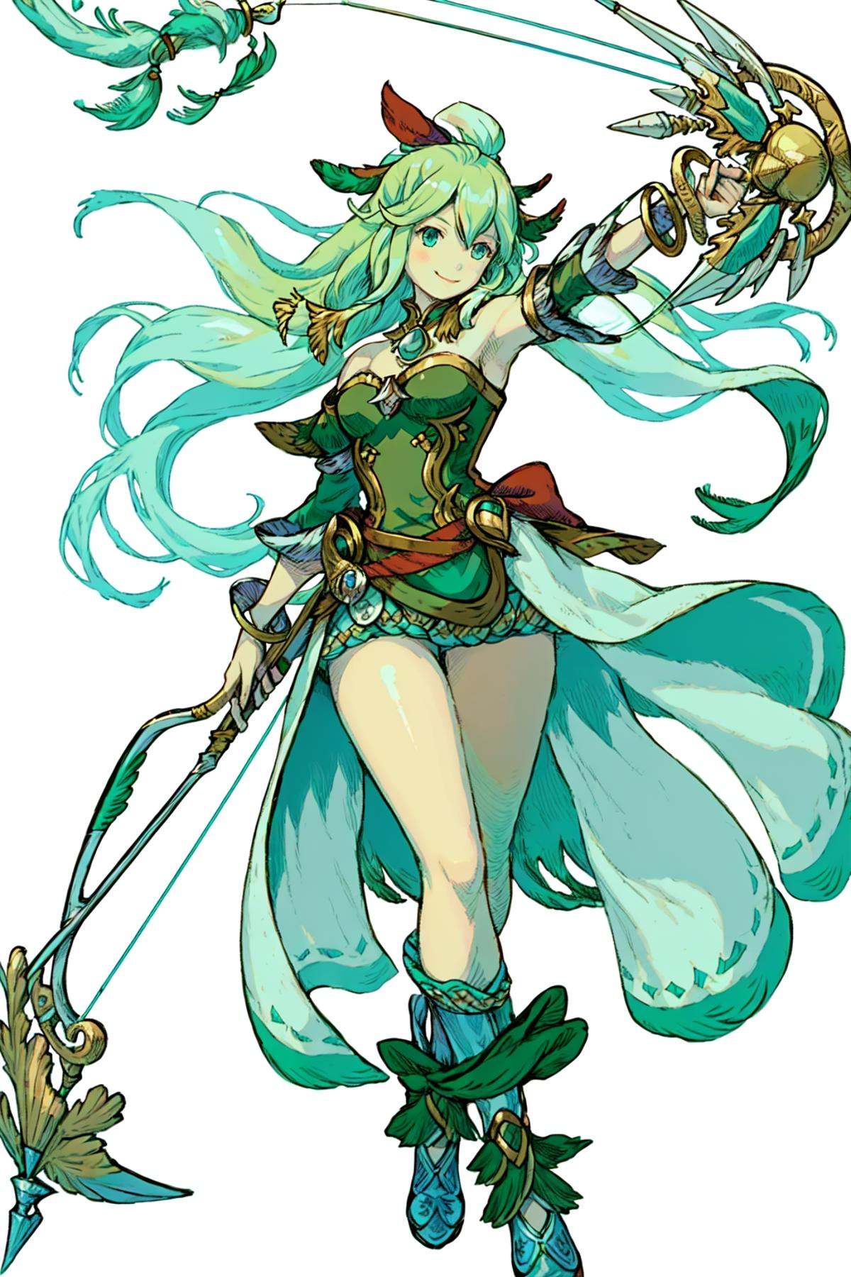 Bravely Default Style,  1girl,  solo on Tensor.Art