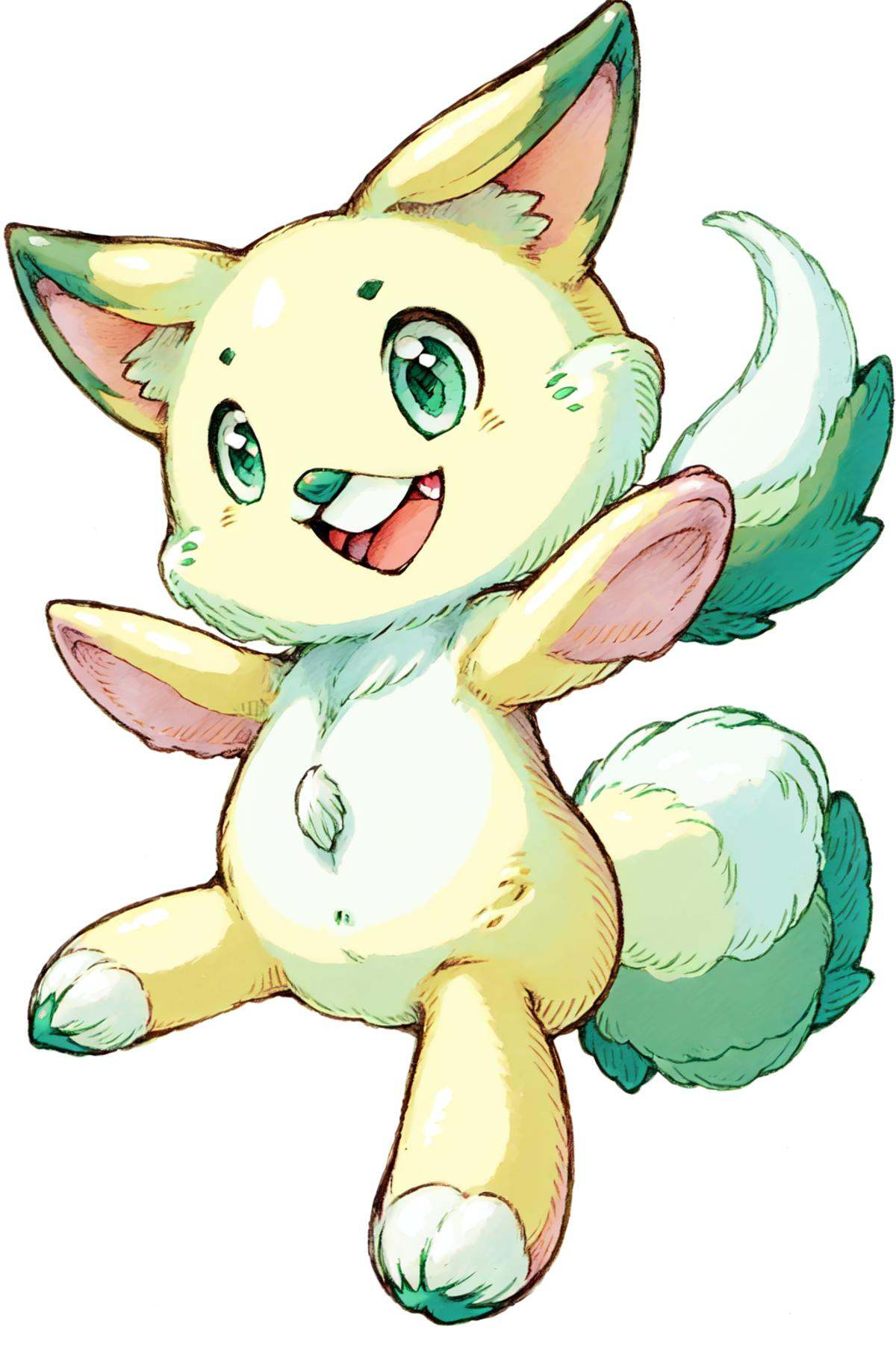 Bravely Default Style,  solo,  smile on Tensor.Art