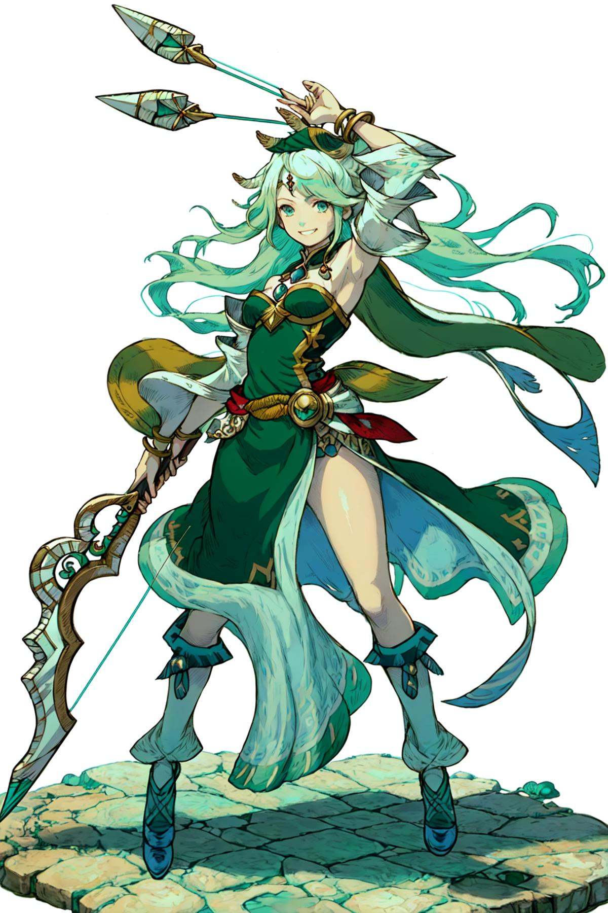 Bravely Default Style,  1girl,  solo on Tensor.Art
