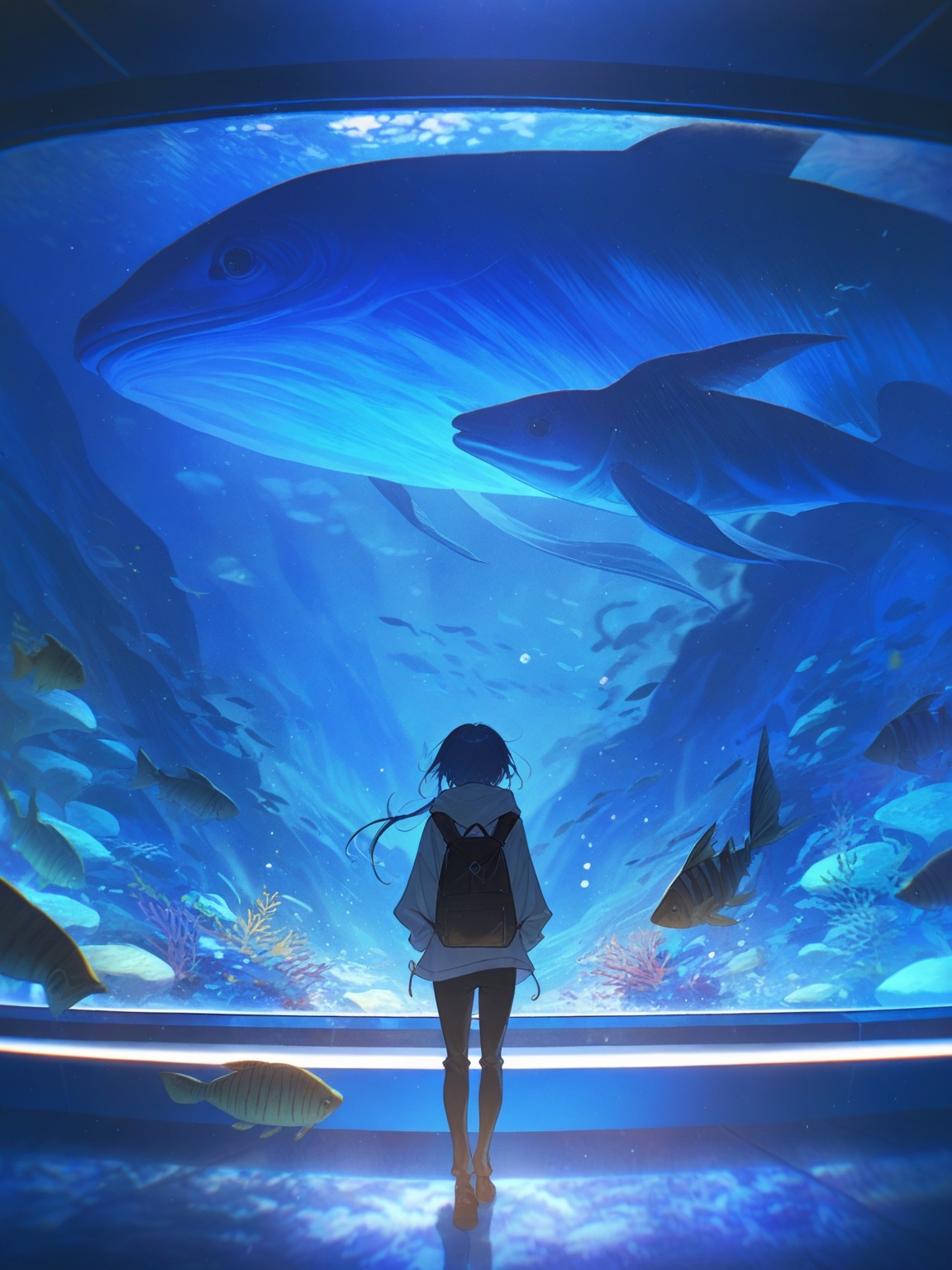 1girl,  long hair,  short hair on Tensor.Art