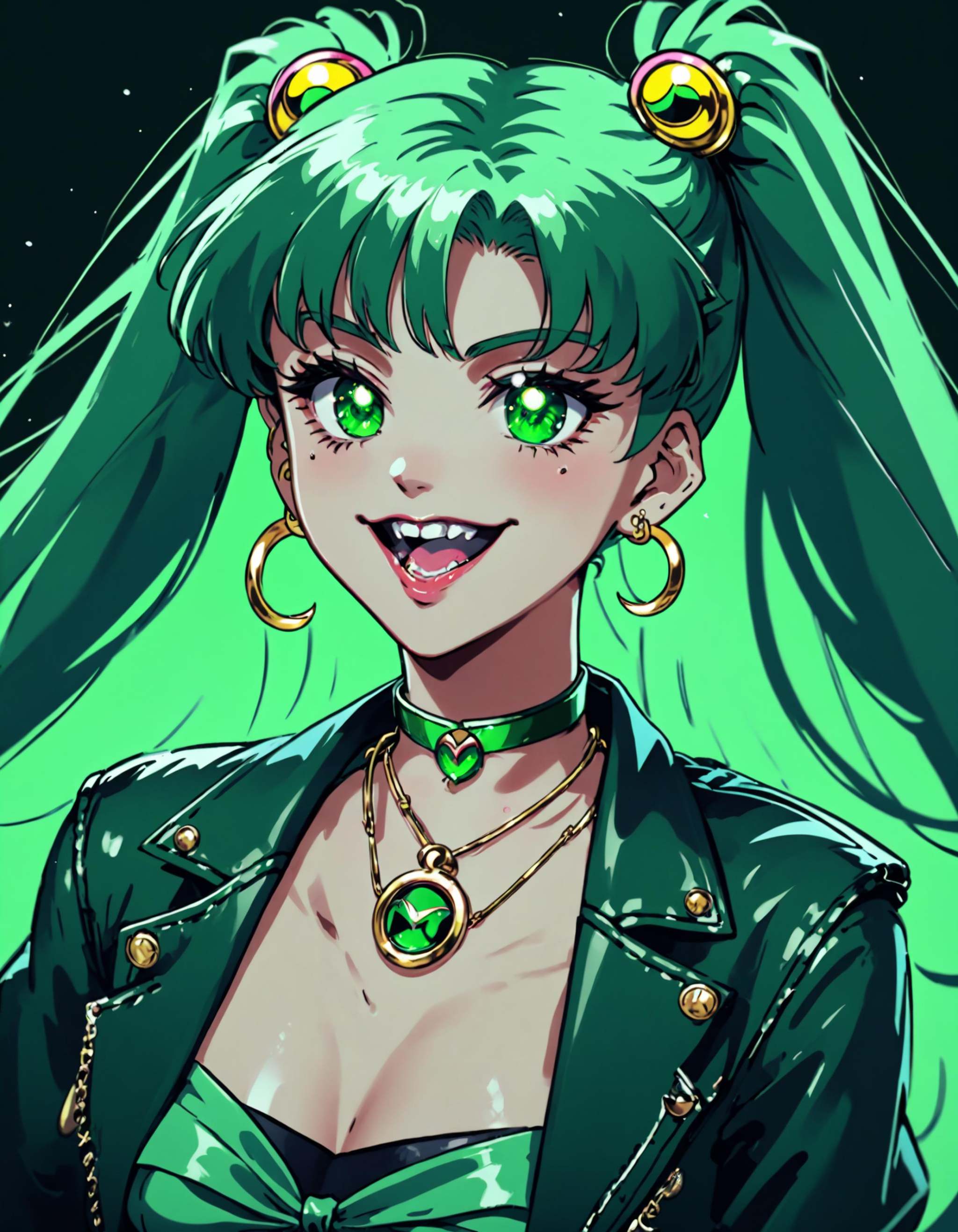 reshadexl,  green theme,  Sailor moon on Tensor.Art