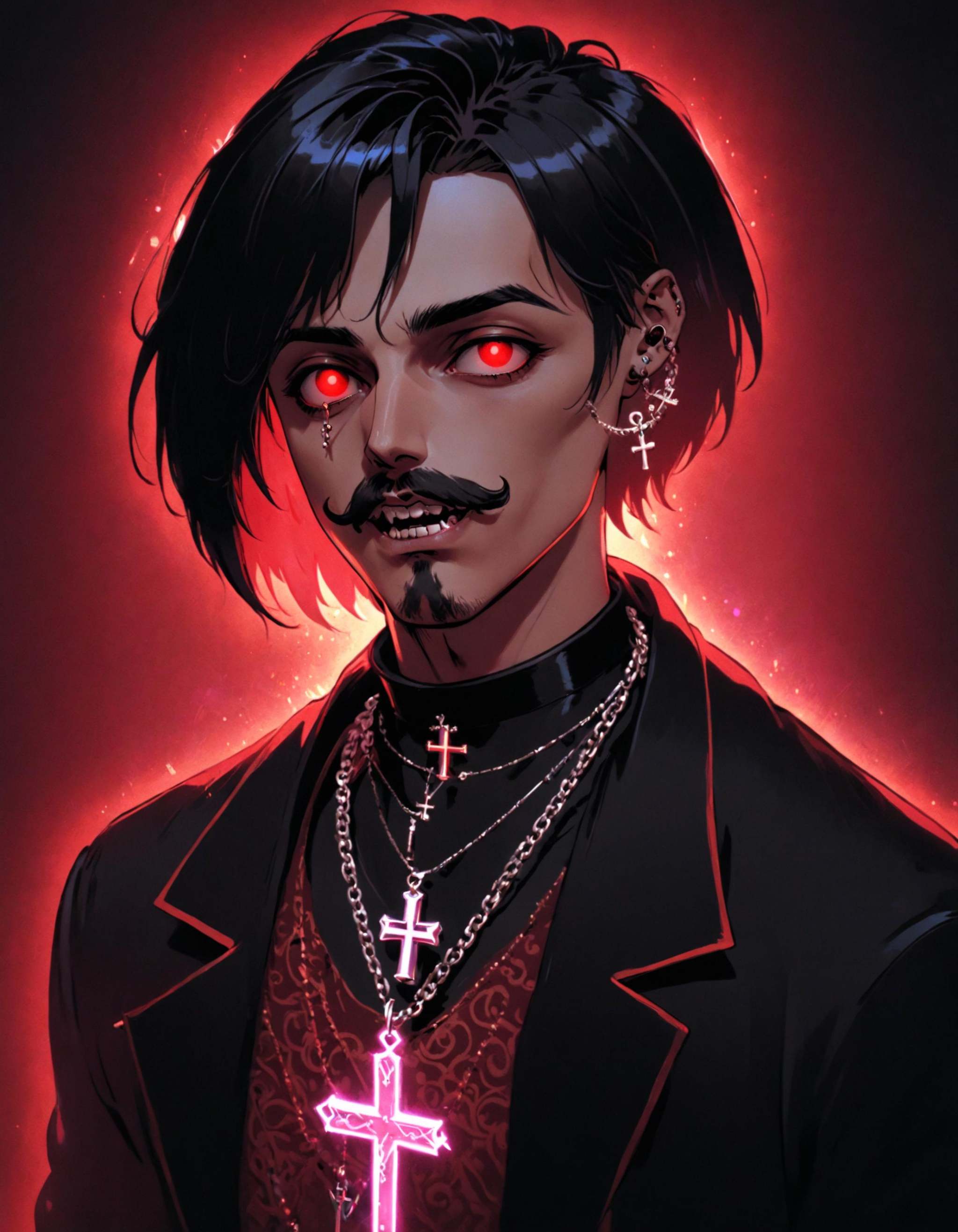 reshadexl,  red theme,  short hair on Tensor.Art