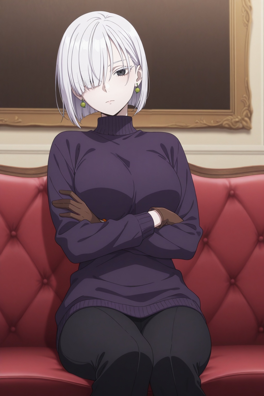 masterpiece,  (best quality),  black couch on Tensor.Art