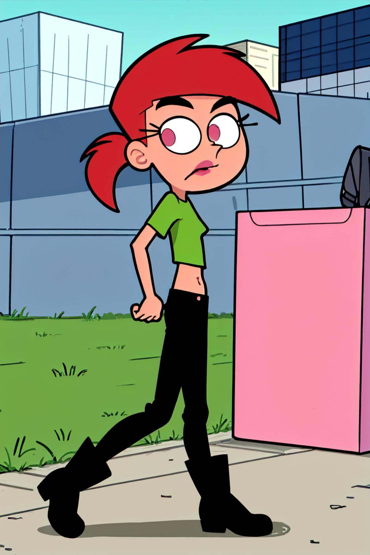 vicky,  ponytail,  lipstick on Tensor.Art