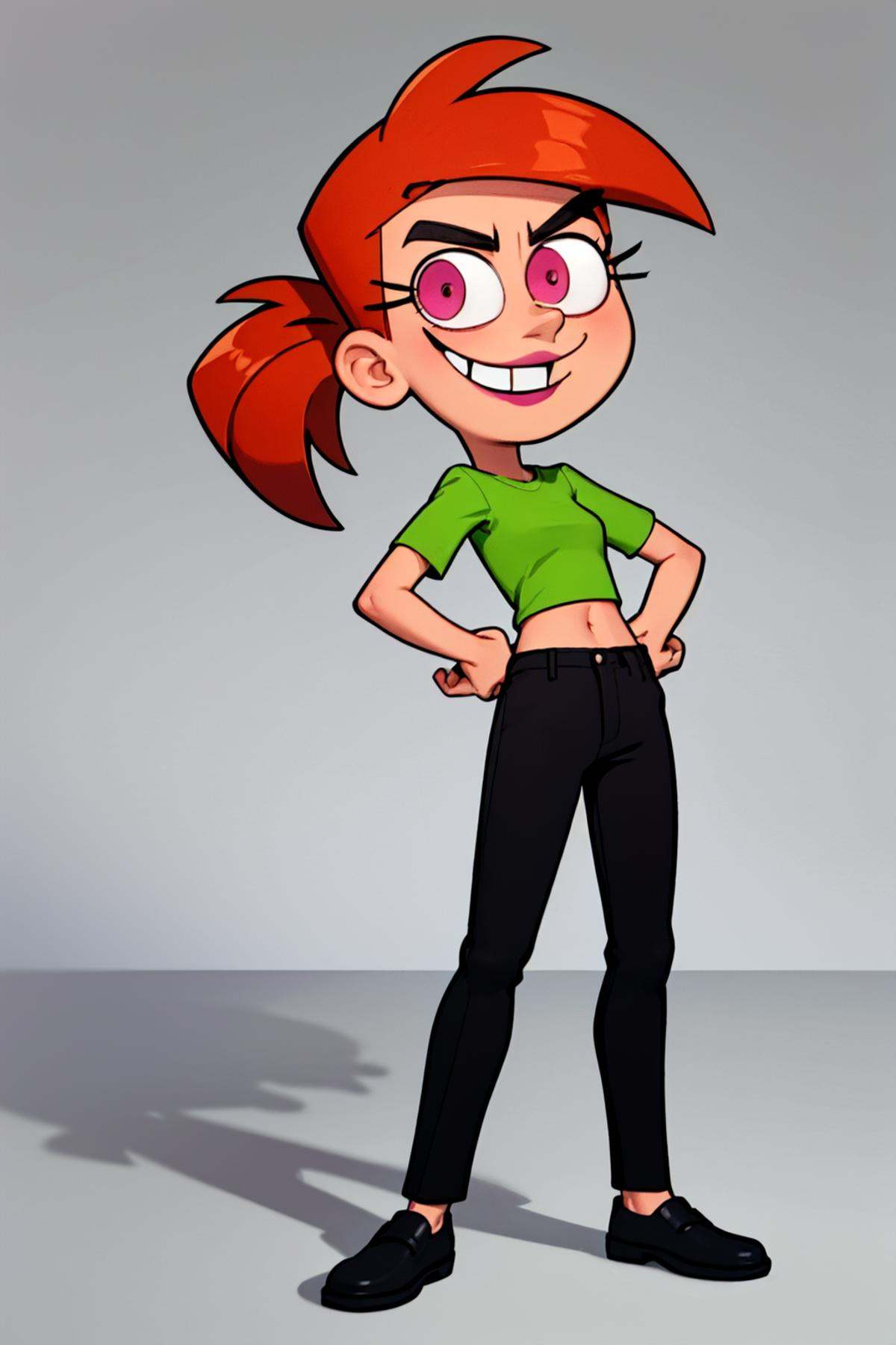 vicky,  ponytail,  orange hair on Tensor.Art
