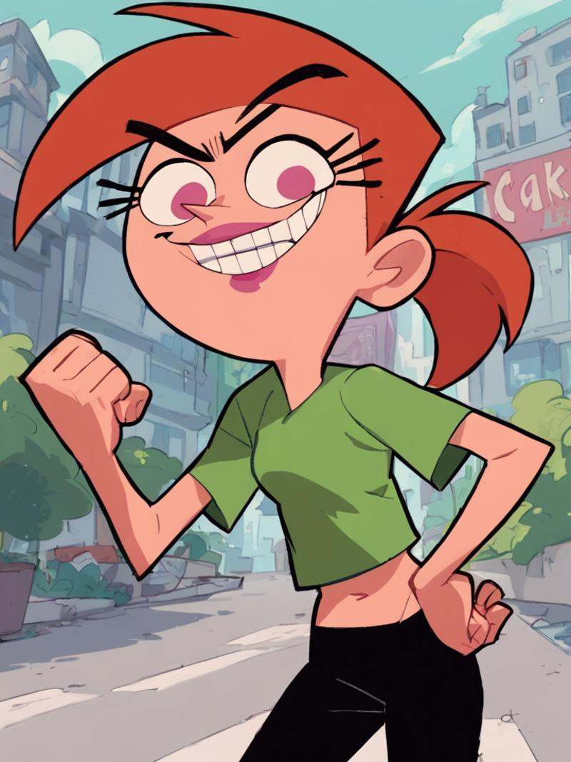 vicky,  ponytail,  lipstick on Tensor.Art