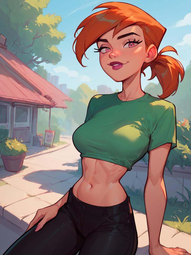 vicky,  ponytail,  lipstick on Tensor.Art