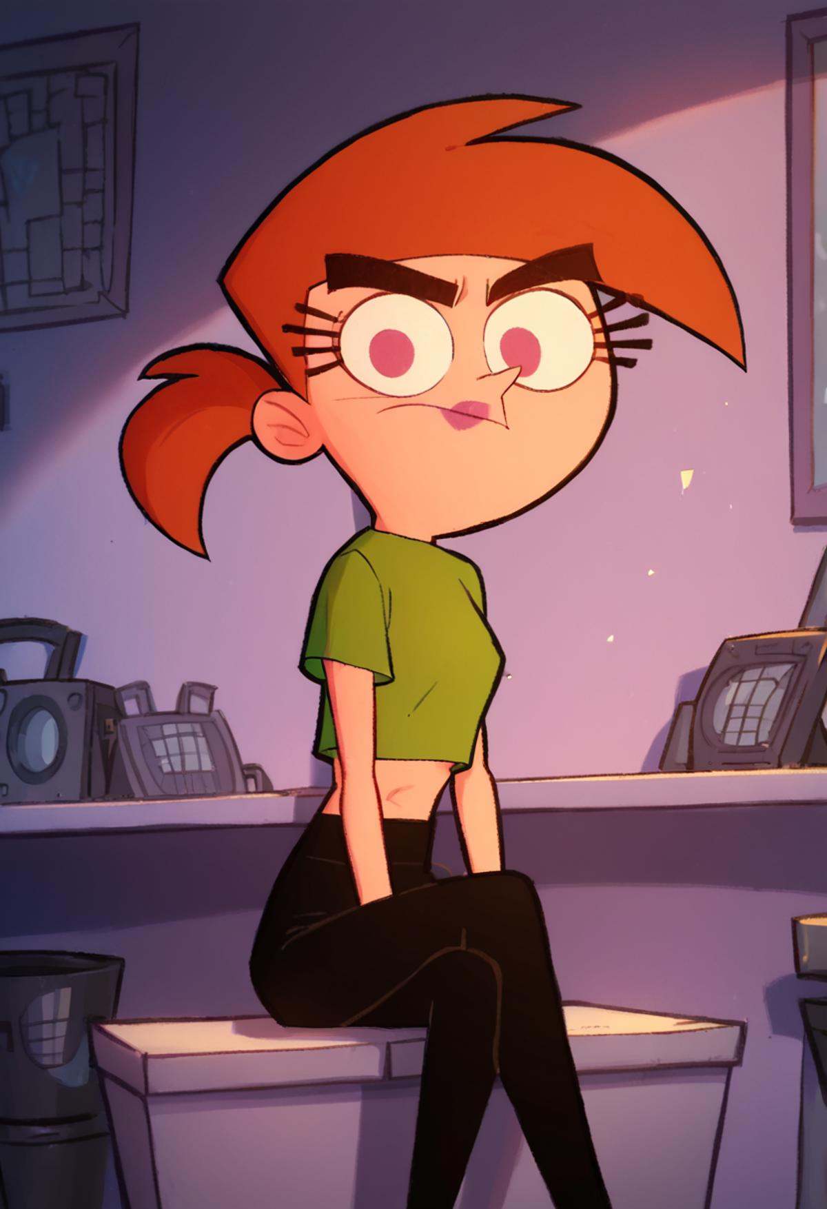 vicky,  orange hair,  solo on Tensor.Art