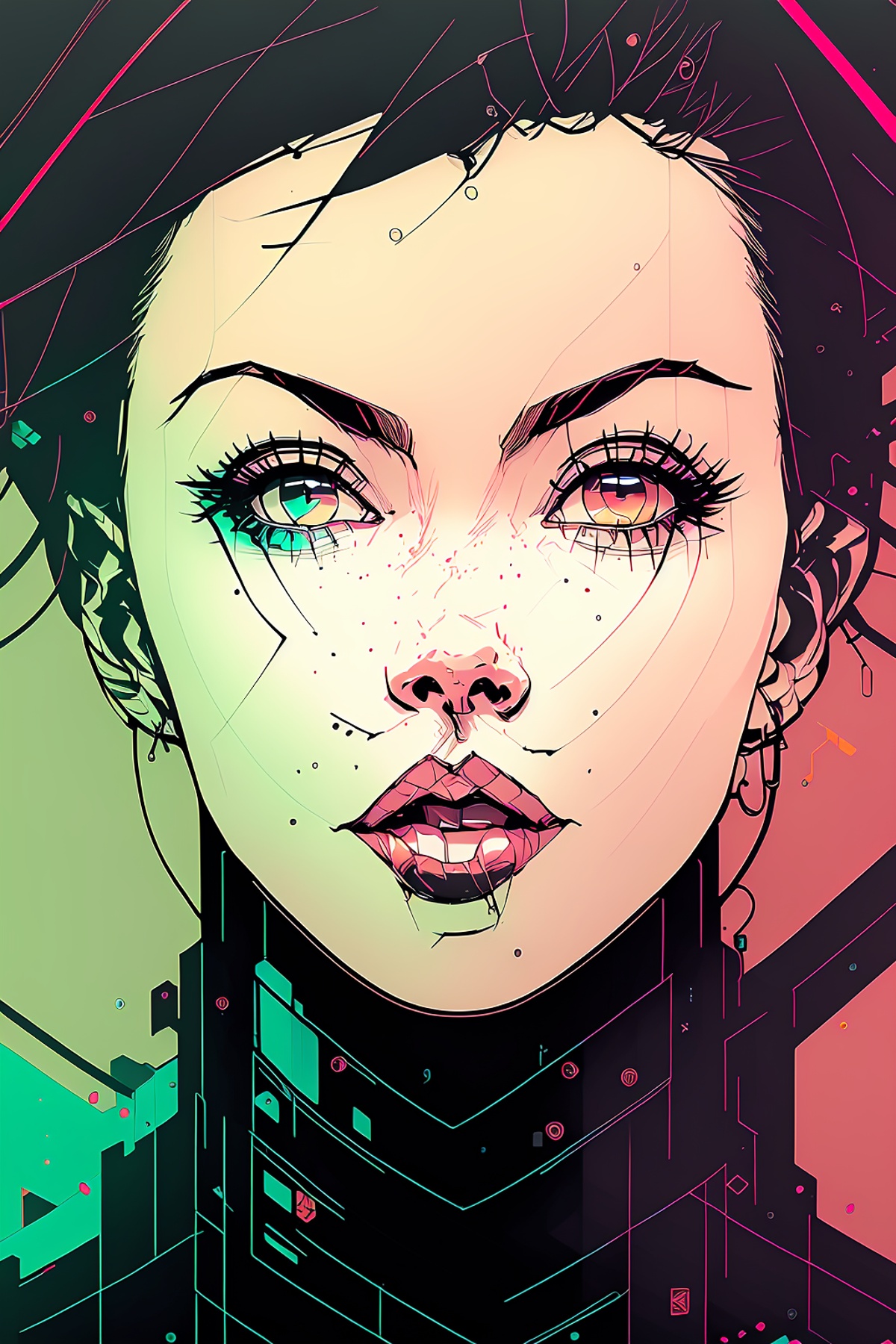 nvinkpunk,  dskHedspce,  1girl on Tensor.Art