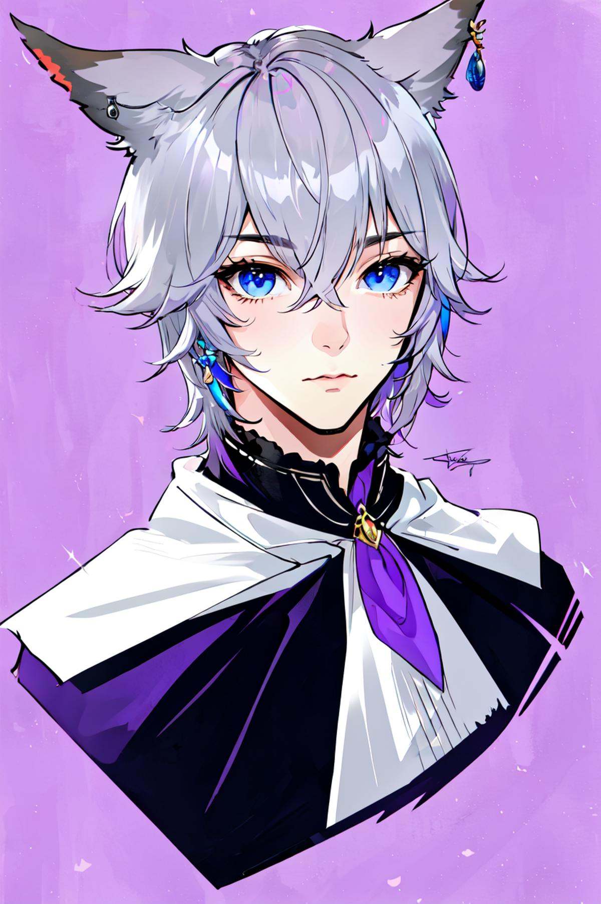 Regality Style,  1boy,  animal ears on Tensor.Art