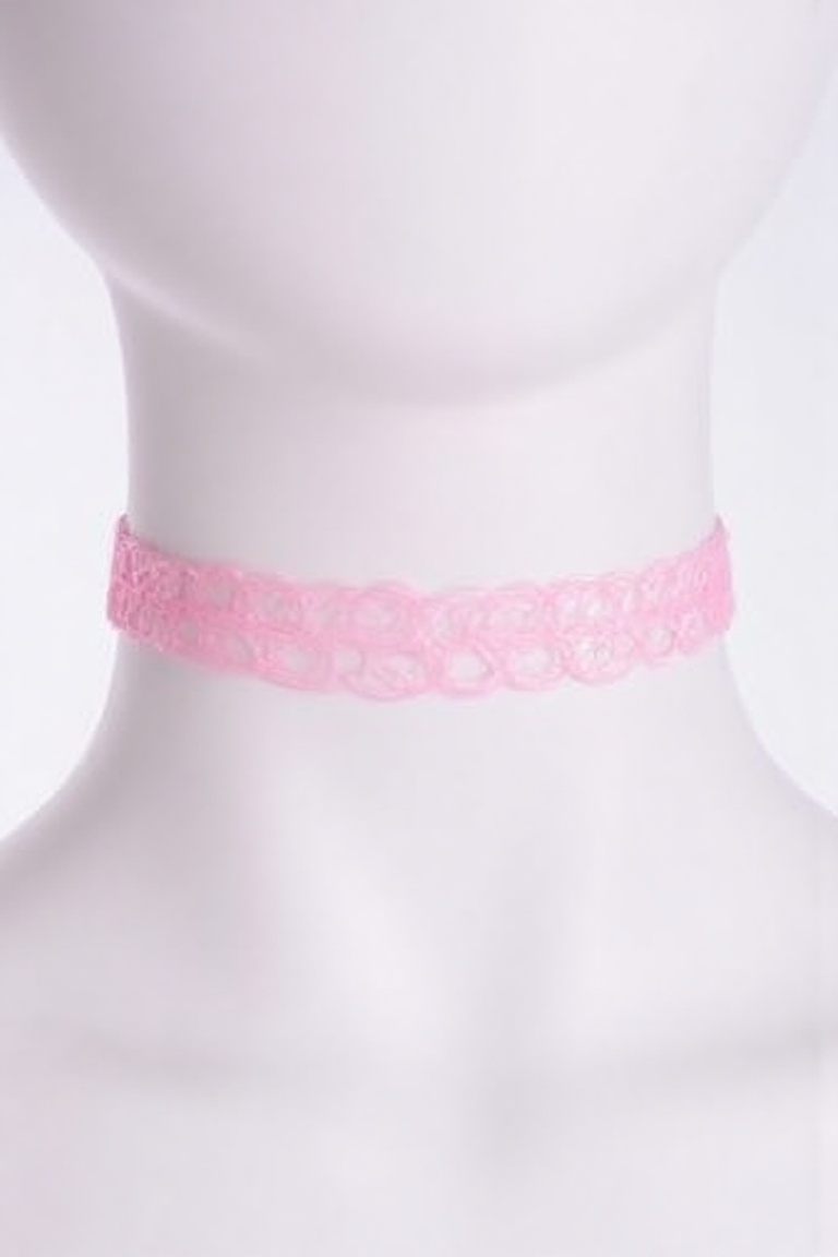 pink choker,  pink tattoo choker,  TattooChoker on Tensor.Art