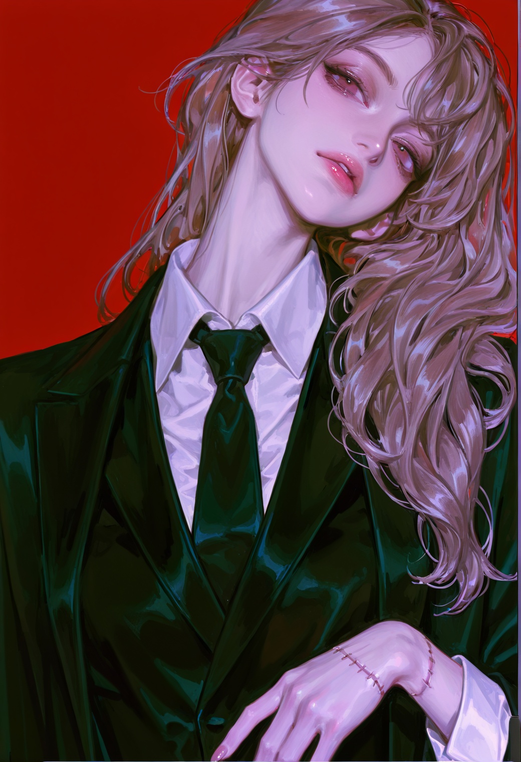 1girl,  fingernails,  formal on Tensor.Art